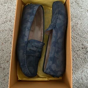 Tod's Blue Camouflage Loafers